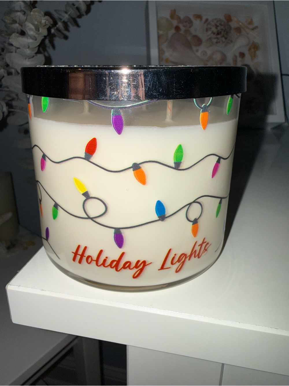Holiday Lights Scented Candle - Multicolor